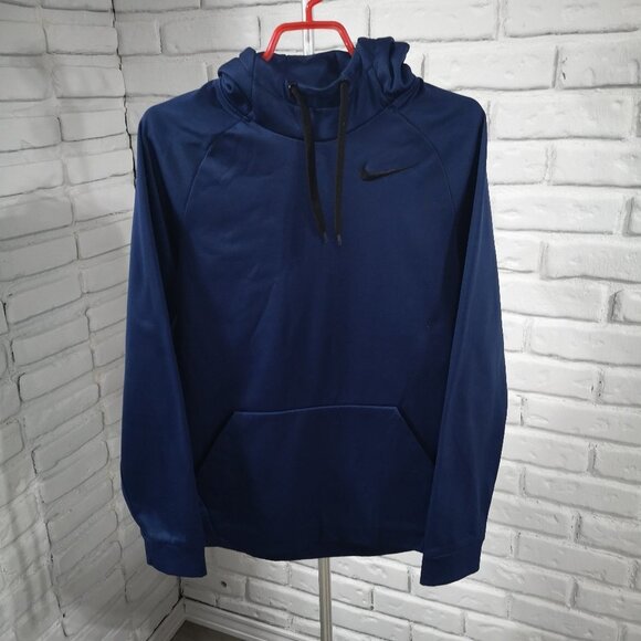 Nike Dri - Fit Ladies Navy Fleece Lined Scuba Hoodie - Picture 1 of 13